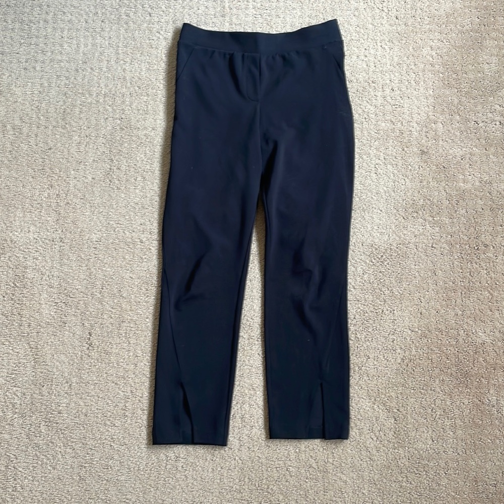 Black Slit Work Pants